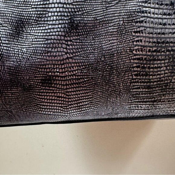 Ted Baker London Tote Bow Vegan Leather Shoulder Bag Large Snake skin Minimalist - Picture 6 of 16